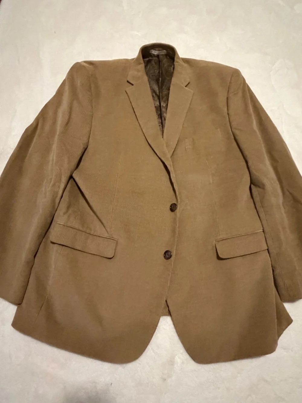 Chaps Tan Corduroy Blazer Sport Coat